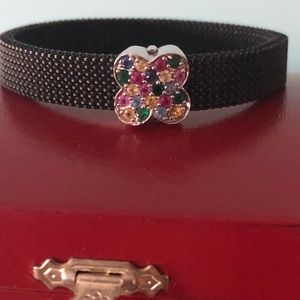 Gorgeous Gemstone Mesh Bracelet